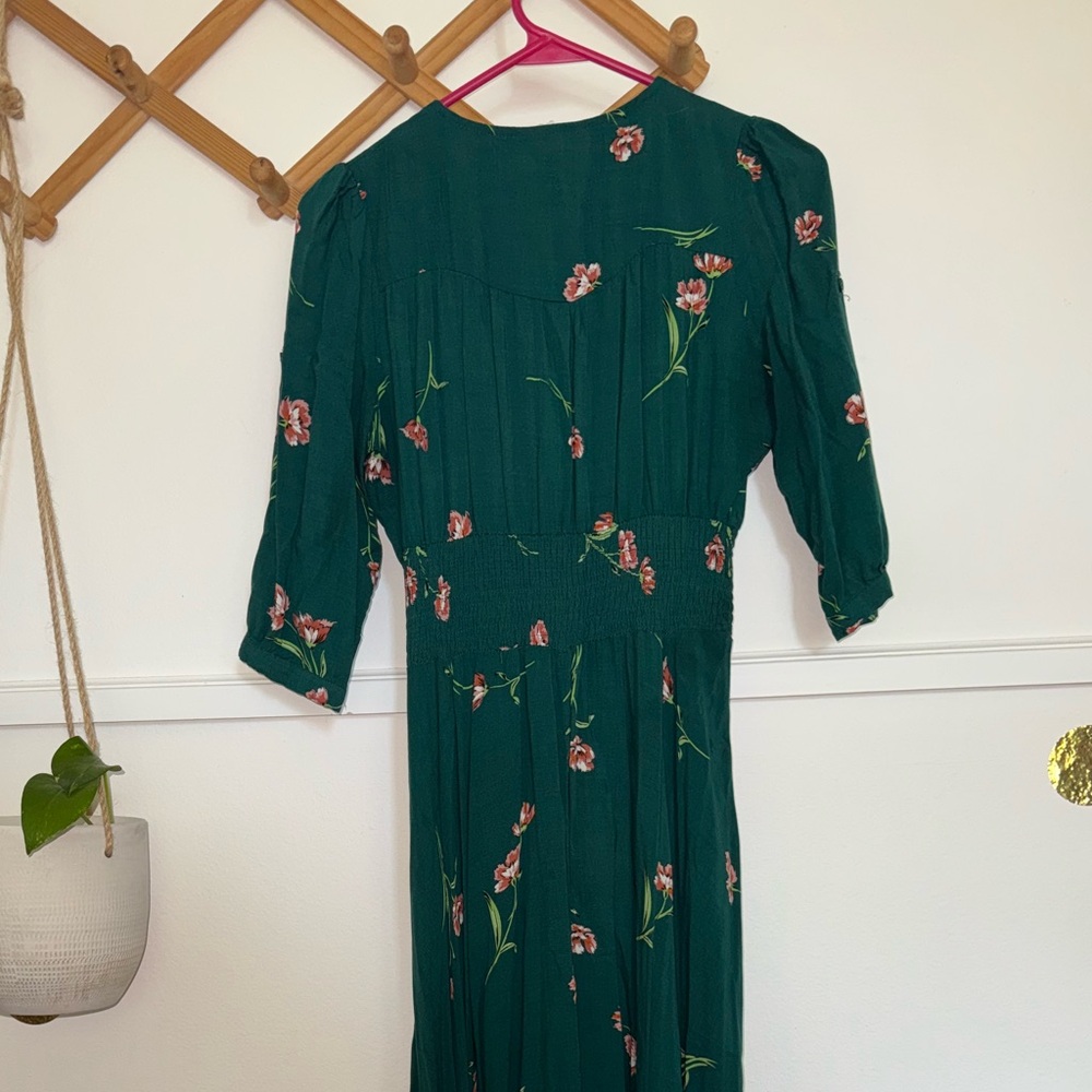Floral Green Dress - Picture 4 of 8